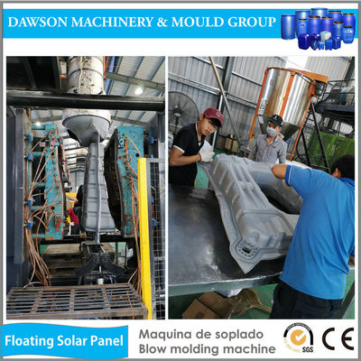 แผงโซลาร์เซลล์ประหยัดพลังงานพลาสติก Floater Base Extrusion Blow Molding Machine