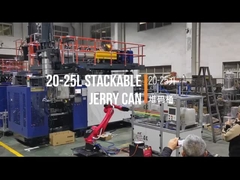 เครื่องเป่าขวดพลาสติกแบบอัดขึ้นรูปสำหรับการผลิตเจอร์รีแคน 20 ลิตร 25 ลิตร