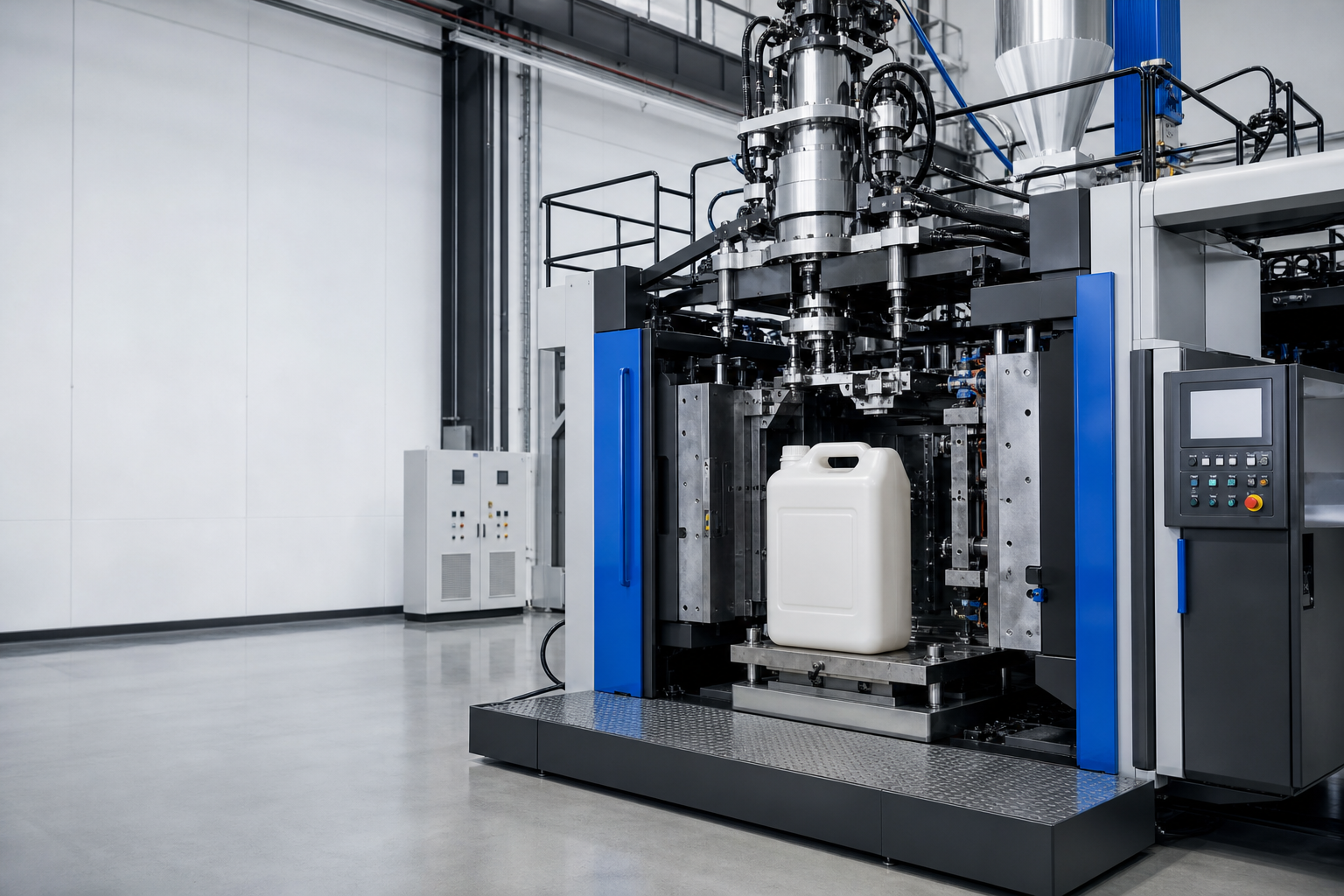 บล็อกบริษัทล่าสุดเกี่ยวกับ How to Choose the Right Extrusion Blow Molding Machine for 20L–30L HDPE Jerry Cans