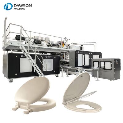 ซื้อ อัตโนมัติ Extrusion Blow Molding Machine กับขนาดแผ่น Mold 620mm และ Moog 200 จุด Parison Controller สําหรับการผลิตที่นั่งห้องน้ํา online manufacture