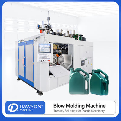 ซื้อ เครื่องเป่ารีดขึ้นรูปอัตโนมัติแบบสองสถานีสำหรับภาชนะพลาสติก HDPE ขนาด 4 ลิตร online manufacture