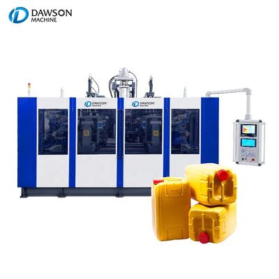 ซื้อ เครื่องเป่าขึ้นรูปแกลลอน HDPE สองหัว เครื่องเป่าขึ้นรูปพลาสติกสำหรับผลิตภาชนะบรรจุน้ำมันหล่อลื่น online manufacture