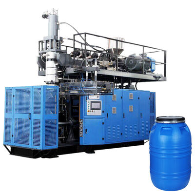 ซื้อ 120l 220l Open Top Barrel Drum Blow Molding Making Machine 55 Gallon Plastic Accumulator Type Blow Molding Machine online manufacture