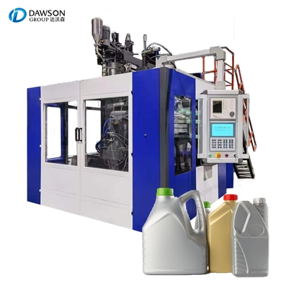 ขวดน้ำมันพลาสติก Extrusion Blow Molding Machine ความเร็วสูง 5L Square Bottles