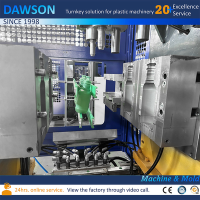 HDPE ยาฆ่าแมลง กระป๋องการผลิตเคมี Drum Extrusion ผง Molding เครื่อง