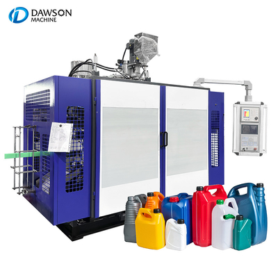 5L Double Station Single Die Head อัตโนมัติ HDPE Adblue Jerry Can Extrusion Blow Molding Machine เครื่องพิมพ์แบบเป่า