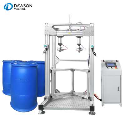 เครื่องตรวจสอบการรั่วไหลของน้ํามันเคมีอัตโนมัติ 200L Drum Double Heads HDPE Jerrycan