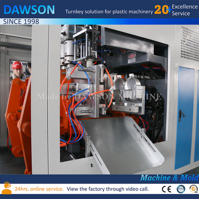 อัตโนมัติเต็ม Extrusion กล่องพลาสติก PP HDPE กระป๋องเจอร์รี่ 2L เคมีเจอร์รี่