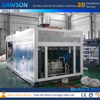 ง่ายในการทํางาน Extrusion blown Molding Machine 2L 3L การทําขวดยาซักผ้า