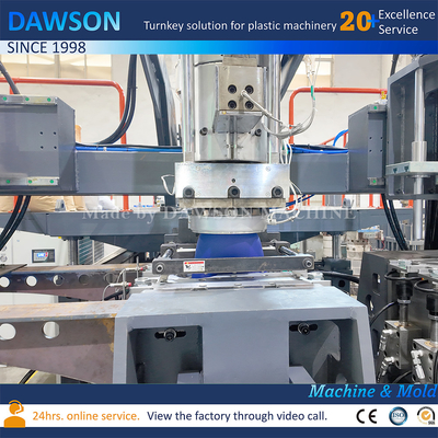 อัตโนมัติเต็ม 20L เจอร์รี่กระป๋อง Double Station HDPE กระป๋องเจอร์รี่กระป๋องเป่าทําถัง ถังกระป๋องกระป๋อง Extrusion บล๊อฟหมักเครื่อง
