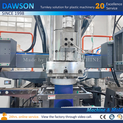 อัตโนมัติเต็ม 20L เจอร์รี่กระป๋อง Double Station HDPE กระป๋องเจอร์รี่กระป๋องเป่าทําถัง ถังกระป๋องกระป๋อง Extrusion บล๊อฟหมักเครื่อง