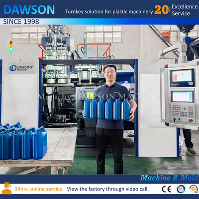 อัตโนมัติ 1L 4L 5L 10L พลาสติก PP HDPE กระป๋อง Jerrycan เครื่องพัดลม extrusion