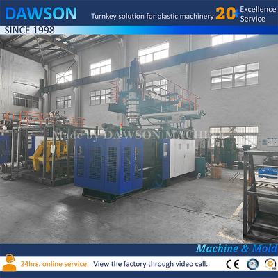 ความต้องการแรงงาน 1-2 โอเปอเรเตอร์ เครื่องทำหุ่นพลาสติก HDPE แบบอัตโนมัติเต็มรูปแบบ เครื่องทำหุ่นจำลองการอัดขึ้นรูป