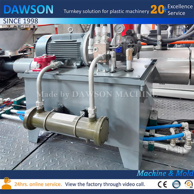 ความต้องการแรงงาน 1-2 โอเปอเรเตอร์ เครื่องทำหุ่นพลาสติก HDPE แบบอัตโนมัติเต็มรูปแบบ เครื่องทำหุ่นจำลองการอัดขึ้นรูป
