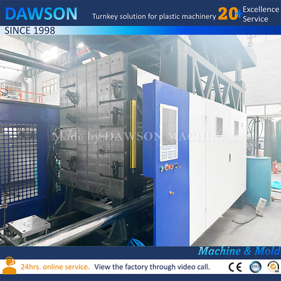 ความต้องการแรงงาน 1-2 โอเปอเรเตอร์ เครื่องทำหุ่นพลาสติก HDPE แบบอัตโนมัติเต็มรูปแบบ เครื่องทำหุ่นจำลองการอัดขึ้นรูป
