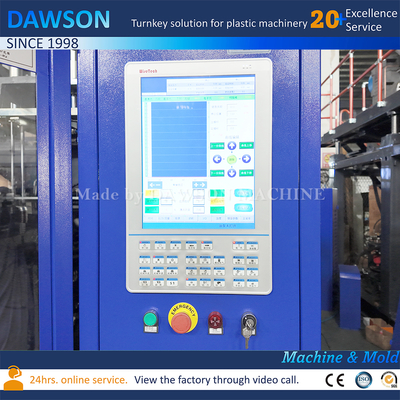 เครื่องทํากระป๋องน้ําพลาสติก HDPE แบบอัตโนมัติเต็ม เครื่องทํากระป๋องน้ําพลาสติก สายผลิตกระป๋องน้ําสวน