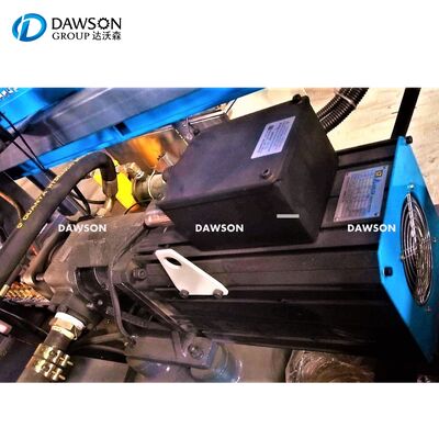 ขนาดแผ่นแม่พิมพ์ 660 มม. กำลังไฟ 67 กิโลวัตต์ ถังแกลลอน 20 ลิตร 25 ลิตร ภาชนะบรรจุถังพลาสติก HDPE ดรัม ระบบขึ้นรูปเป่าขึ้นรูป