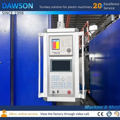 สกรู LD Ratio 24 11kw มอเตอร์ปั๊มน้ำมัน กำลังไฟ HDPE Jerry Can เครื่องเป่าขวด เครื่องเป่าขึ้นรูป 10 15 20 25 30L