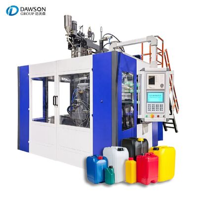 Hydraulic servo motor extrusion blow molding machine producing 20 liters HDPE plastic jerrycan oil bottle single station