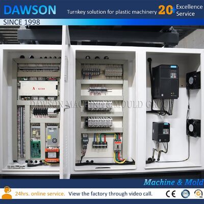 กระป๋อง สถานที่สอง Hdpe Extrusion Blow Molding Machine Screw L D Ratio 24 ออกแบบสําหรับการผลิตกระป๋องนม 1.5L