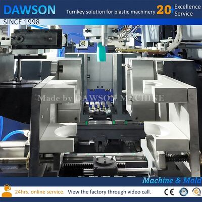6.5T ช่องปากกว้าง HDPE Jar Extrusion Blow Molding Machine กับเส้นกว้างสกรู 90 มม