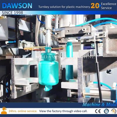 6.5T ช่องปากกว้าง HDPE Jar Extrusion Blow Molding Machine กับเส้นกว้างสกรู 90 มม